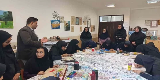 مسابقه نقاشی در نیمروز درحمایت از حمله موشکی سپاه